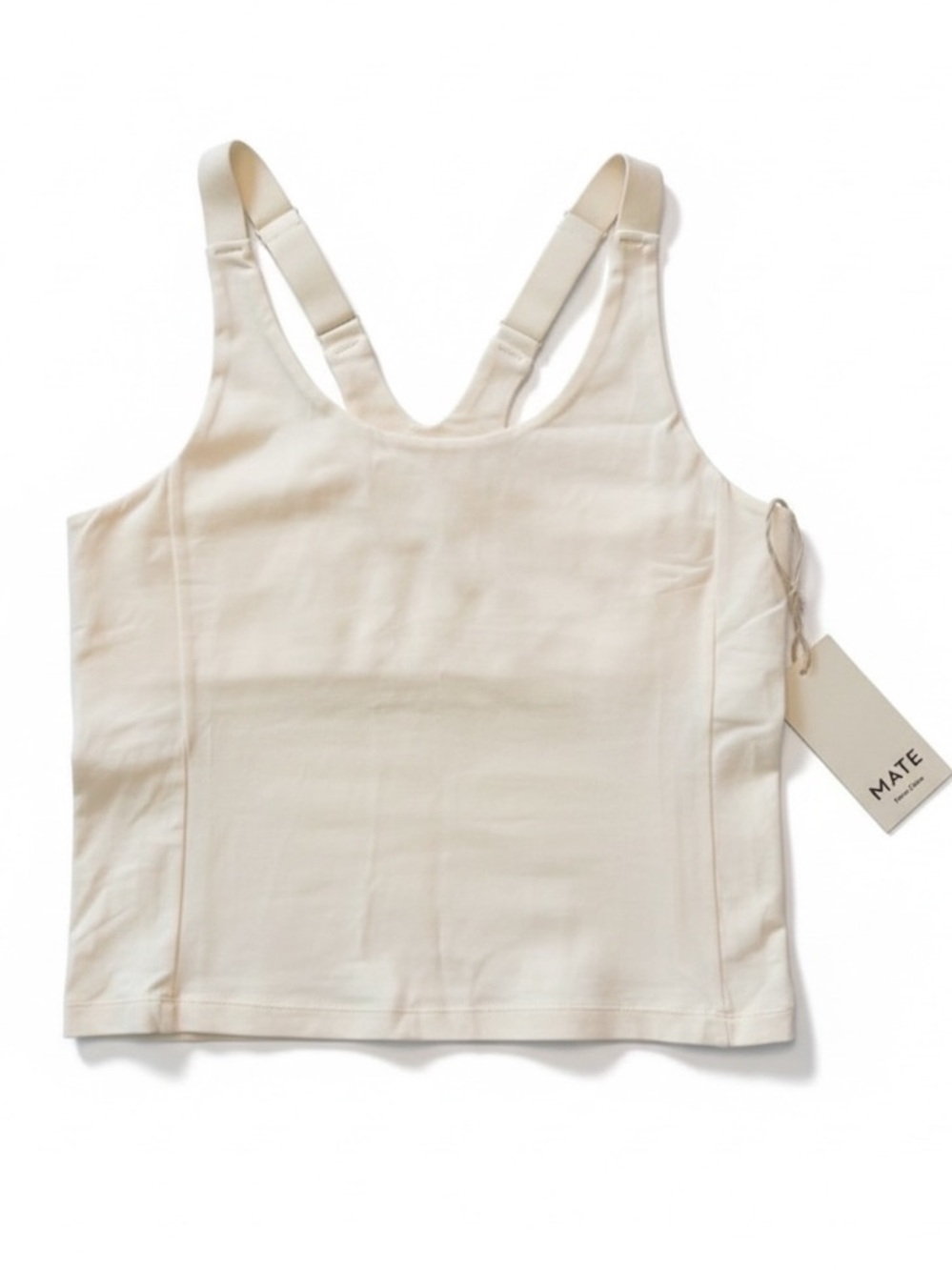 NWT Mate the Label Tank - L, bone/ivory